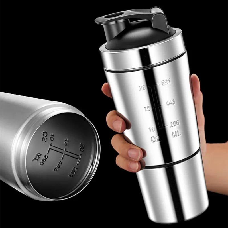 Stainless Steel Protein Shaker - Nutrition Sports Fitness review and price