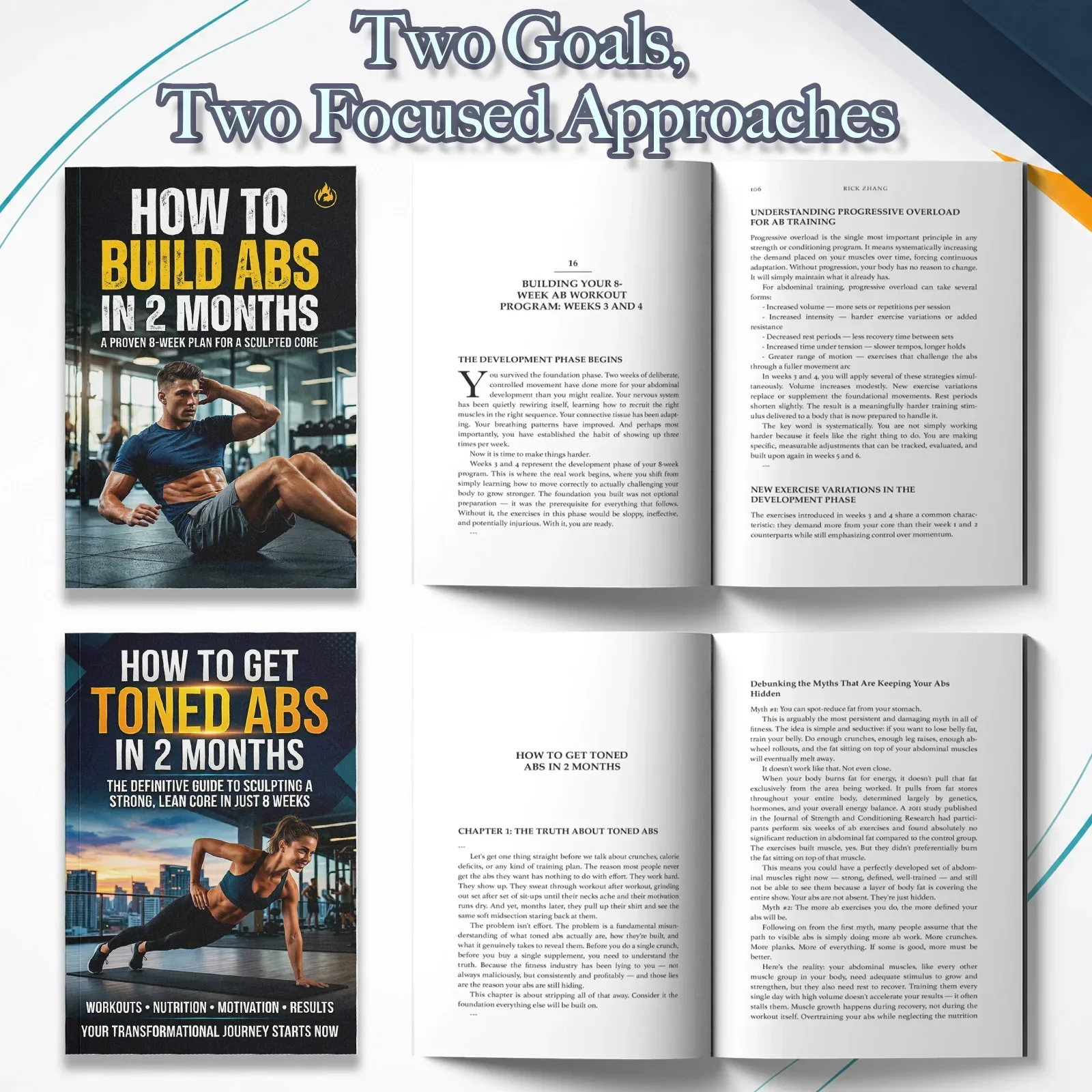 2-Book Abs Training Guide Set  - Fitness With Nutrition review and price